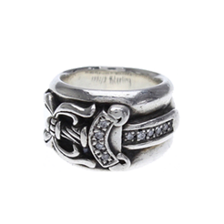 クロムハーツ&nbsp;PAVEダイヤダガーシルバーリング