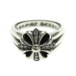 クロムハーツ&nbsp;PAVEダイヤスモールカットアウトCHプラスリング