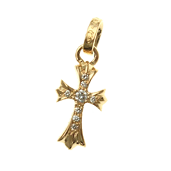 クロムハーツ22K<br>PAVEダイヤベイビーファットチャーム