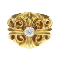 22K 1ダイヤキーパーリング